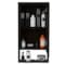 Tuhome Mariana Medicine Cabinet, One External Shelf, Single Door Mirror Two Internal Shelves, Black GLW5554 - alternate 2